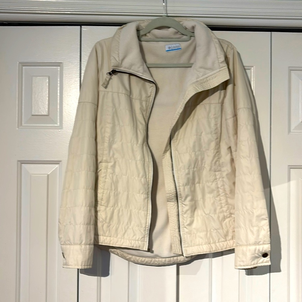Columbia fleece lined light jacket